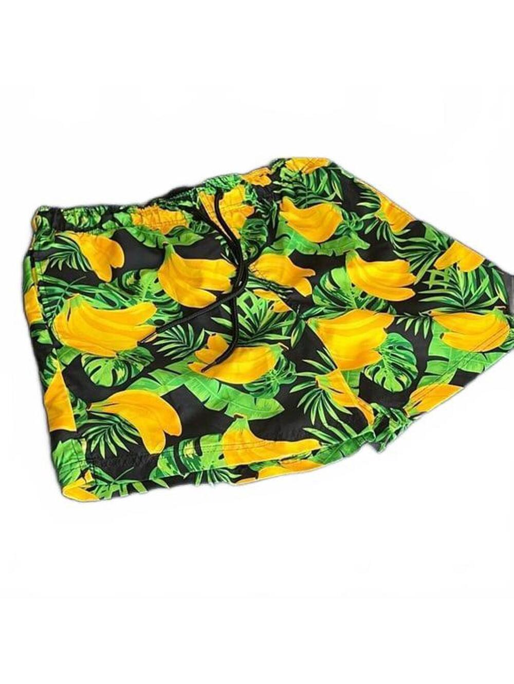 George Men’s Banana Design Swim Trunks Size M (32-34)